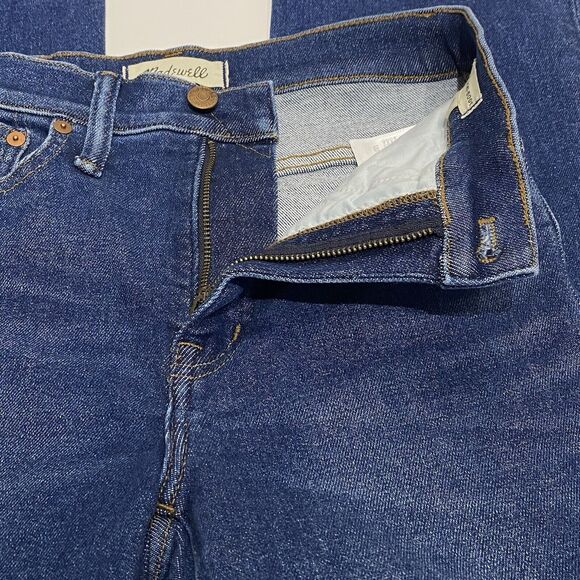 Madewell Cali Demi Boot Raw Hem Jeans Size 23 Raw Smithley Wash High Rise VGUC - Picture 8 of 12